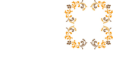 Vintag floral frame element beautiful