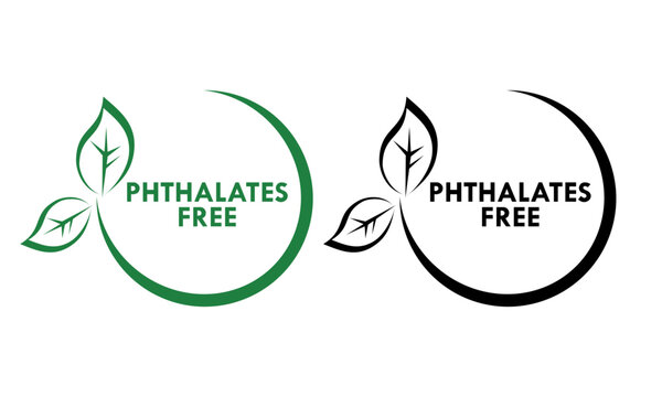 Phthalates free design logo template illustration