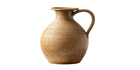 Rustic Clay Jug Isolated on Transparent Background &ndash; Traditional Earthenware Pottery
Antique Terracotta Clay Water Jug &ndash; PNG Isolated Vintage Pottery Vessel