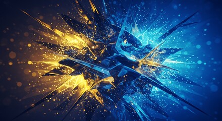 Fototapeta premium Celestial Fracture AI Generated