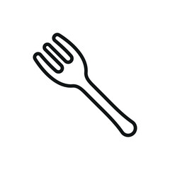 Fork icon symbolizes dining, table setting, culinary tools, and essential utensils for every meal.