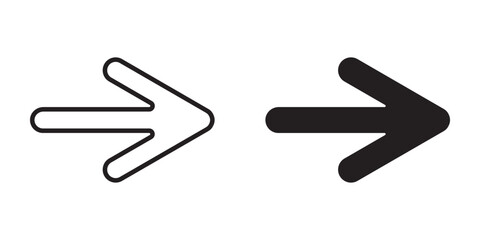 Direct right icon with clean, modern design. Ideal for navigation, UI/UX interfaces, maps, and directional signage. High-quality vector, fully scalable and easy to customize.