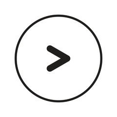 Direct right icon with clean, modern design. Ideal for navigation, UI/UX interfaces, maps, and directional signage. High-quality vector, fully scalable and easy to customize.