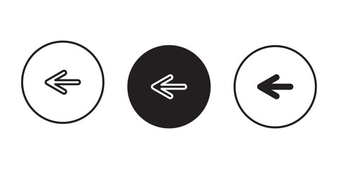Direct left icon with clean, minimal style. Perfect for navigation, UI/UX design, maps, and direction guides. High-quality vector, fully scalable and easy to customize.