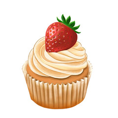 strawberry cupcake