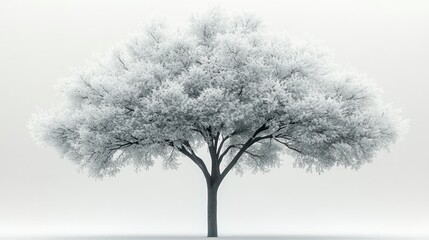 Frosted winter tree