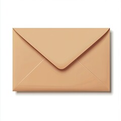 Beige envelope, closed, ready for mail