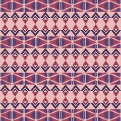 Fototapeta premium Seamless Ethnic Pattern Texture. Navajo Geometric Print, Rustic Decorative 