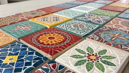 Ceramic Mosaic Tiles Texture,Broken tiles mosaic seamless pattern