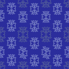 vector seamless pattern with flowers