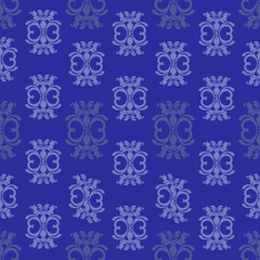 vector seamless pattern with flowers