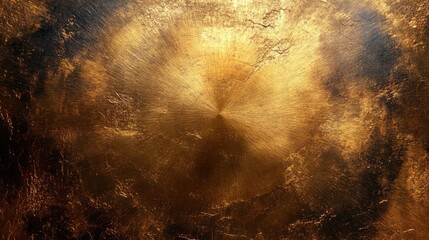 circular brushed gold metal yellow brass texture background banner,stock photo