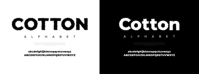 Soft Furry Display Font Vector for Fun Kids and Plushy Product Branding