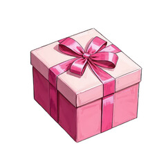 Obraz premium Beautifully Gift Box With Ribbon Perfect For Special Occasions And Celebrations , Generative AI