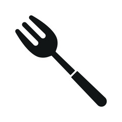 Fork icon symbolizes dining, table setting, culinary tools, and essential utensils for every meal.