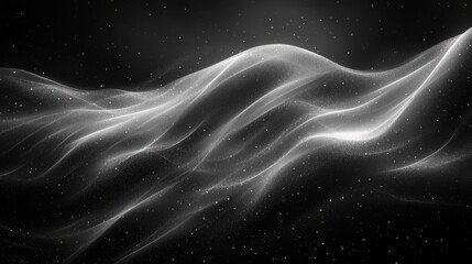 Obraz premium dark grainy gradient gray abstract blurry pattern monochrome background,image Ai