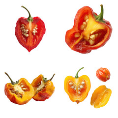 Halved Scotch Bonnet Pepper