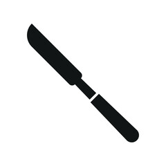 Knife icon represents cutting tools, tableware essentials, and culinary precision in every meal prep.
