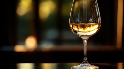 glass of wine on black background,image Ai