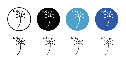 Pollen icon Thin line art collection