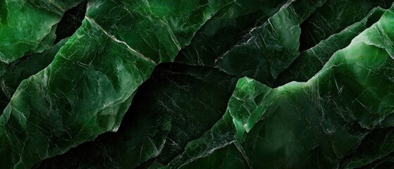 Deep Green Textured Stone Surface