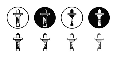 Totem icon Thin line art collection