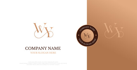 Initial WY Logo Design Vector 