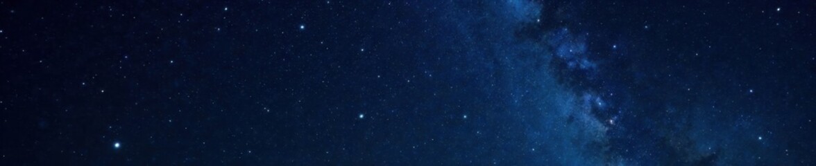 Obraz premium starry night sky with twinkling stars on black background, galaxies, celestial, cosmic