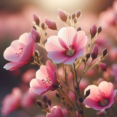 Pink soft touch to landscapes