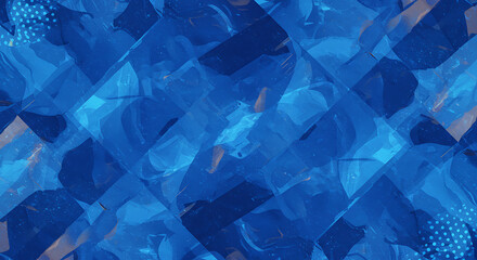Obraz premium Sapphire Shard Symphony AI Generated