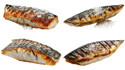 Grilled Mackerel Fillet with Crispy Skin