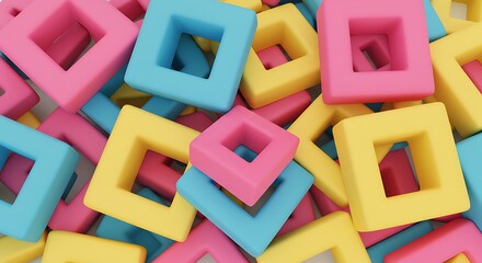 Fototapeta premium Playful Geometry AI Generated