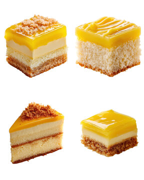 Filipino Yema Cake Slice
