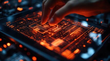 Interactive Futuristic Technology Interface