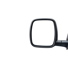 Car side mirror cutout background automotive detail studio setting isolated viewpoint visual concept