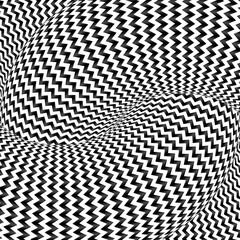 Hypnotic Black and White Optical Illusion