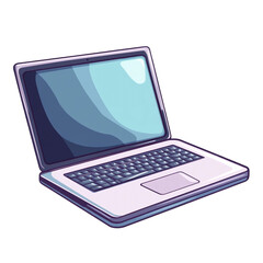 Sleek laptop ready for work or play a digital world awaits