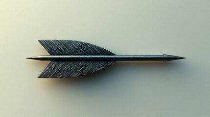 Metal arrow, angled