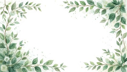 Floral border design nature digital art minimalist close-up aesthetic