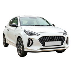 Fototapeta premium Dynamic car showcase urban streets cutout background image daylight eye-level view modern design