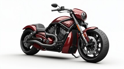 Obraz premium Burgundy sport motorcycle