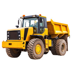 Construction vehicle action urban site cutout background image dynamic environment aerial view heavy machinery concept