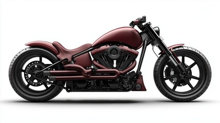 Obraz premium Burgundy sport motorcycle