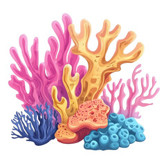 Vibrant coral reef underwater paradise joyful ocean life