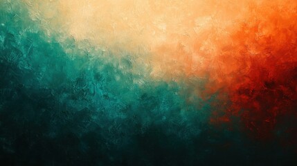 Obraz premium Dark teal, amber, squash, vermillion color gradient background
