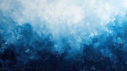 Fototapeta premium shiny grainy blue white geometric frame abstract colorful noise textured background with blank space,image Ai