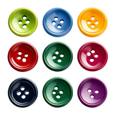 Colorful shiny buttons arranged in a grid bright and cheerful