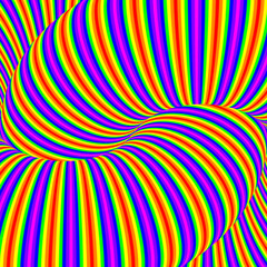 Psychedelic optical spin illusion background.