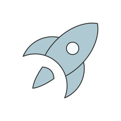 Obraz premium rocket vector illustration