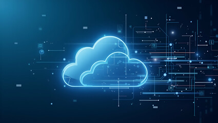Innovative Cloud Computing Performance: High-Speed Processing & Resilient Infrastructure for Enterprise Digital Transformation - Photo Stock Concept